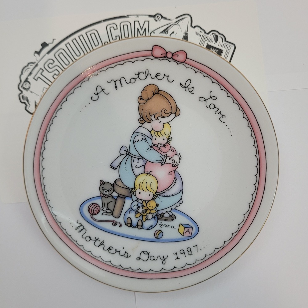 Avon Collector Plate Mother Day 1987 Joan Walsh Anglund A Mother Is Love 5in
